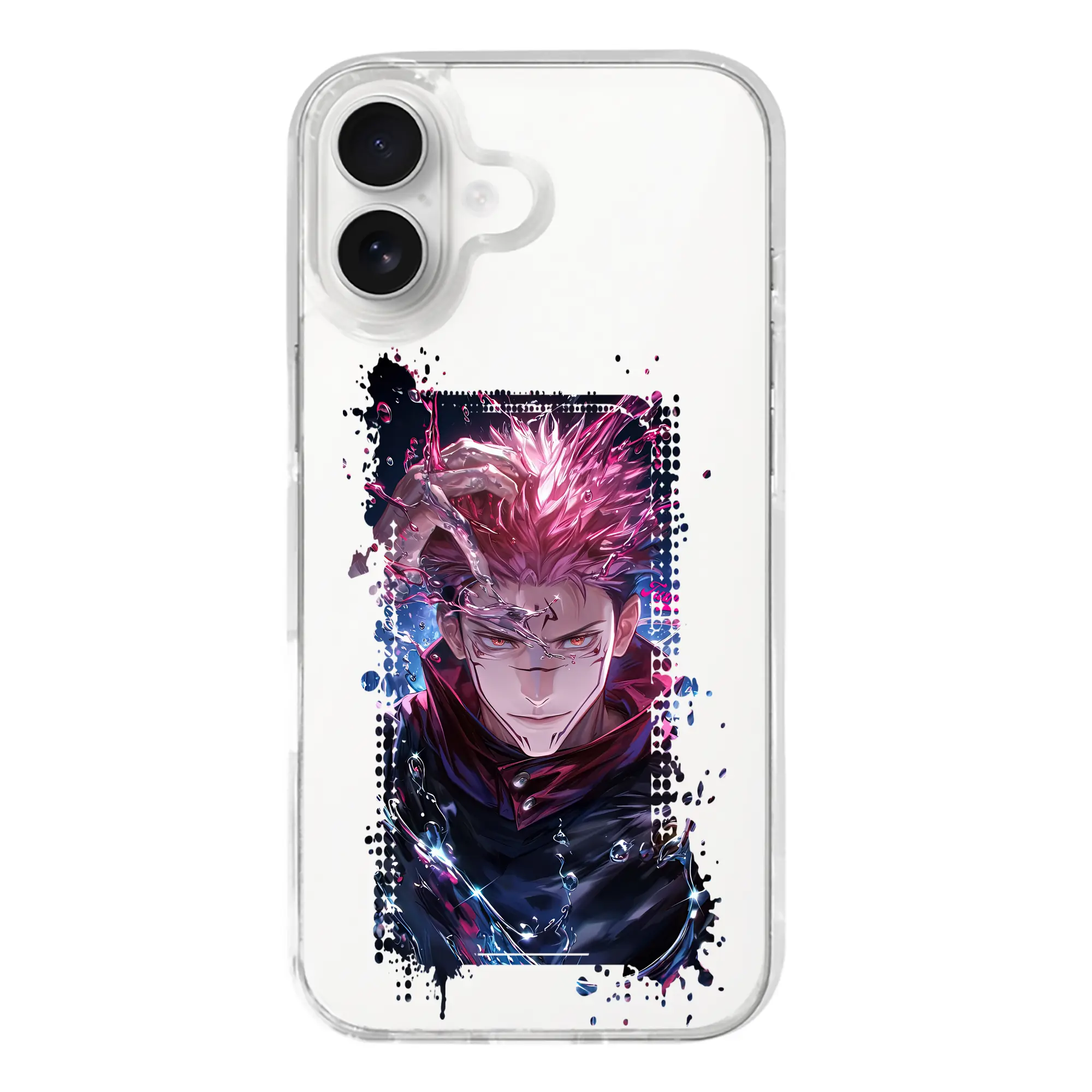 呪術廻戦 グッズ,両面宿儺 - iPhone 17シリーズ 透明スマホケース – 薄型・耐衝撃・精密フィット保護カバー